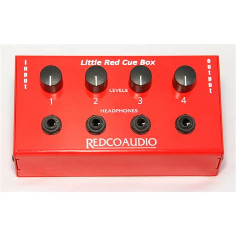 red 3-pin xlr audio distribution box|Redco Little Red Cue Box .